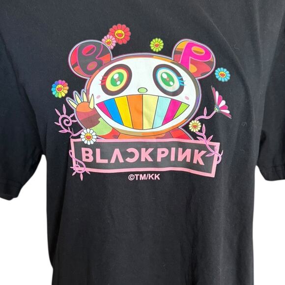 BLACKPINK x Takashi Murakami NTWRK Collab Graphic T-Shirt Small 2023 Black - Picture 2 of 10